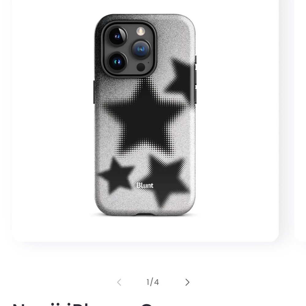 Starry and cheetah Phone Case - Black and Silver